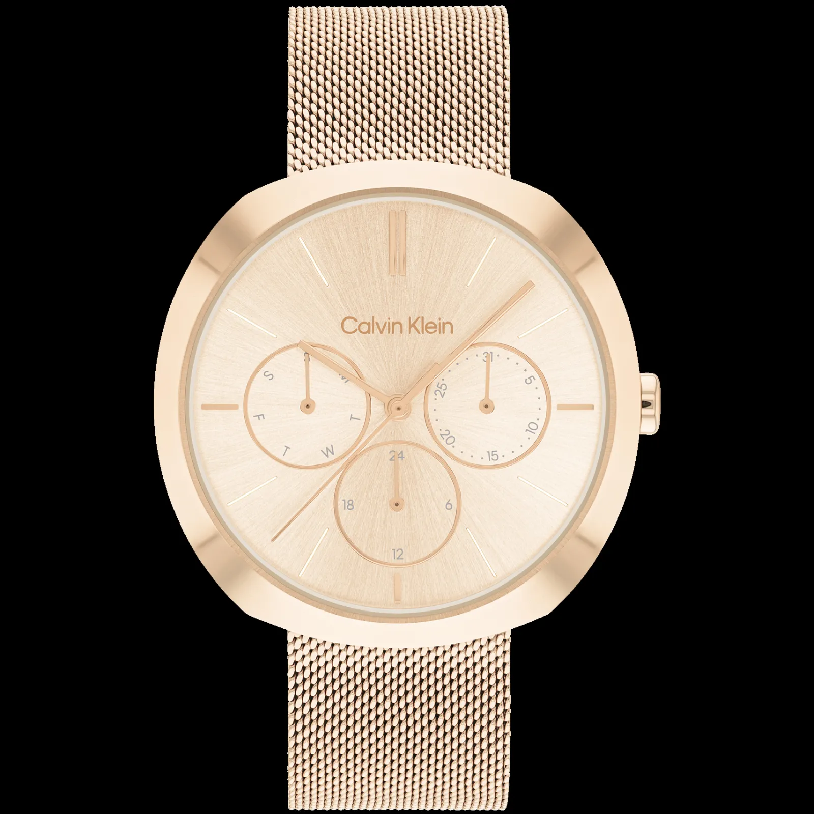 Dourado Rosa Em Malha Milanesa-Calvin Klein Watches Flash Sale