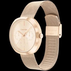 Dourado Rosa Em Malha Milanesa-Calvin Klein Watches Flash Sale