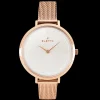 Relogio Pearl Dourado Rosa-Eletta Shop