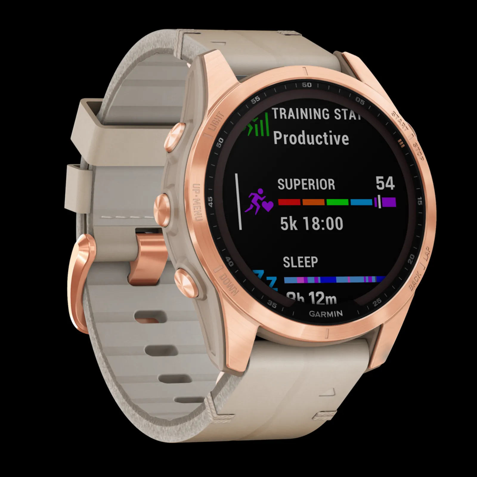 Fenix 7S Sapphire Solar Tit. Rose Gold-Garmin Shop