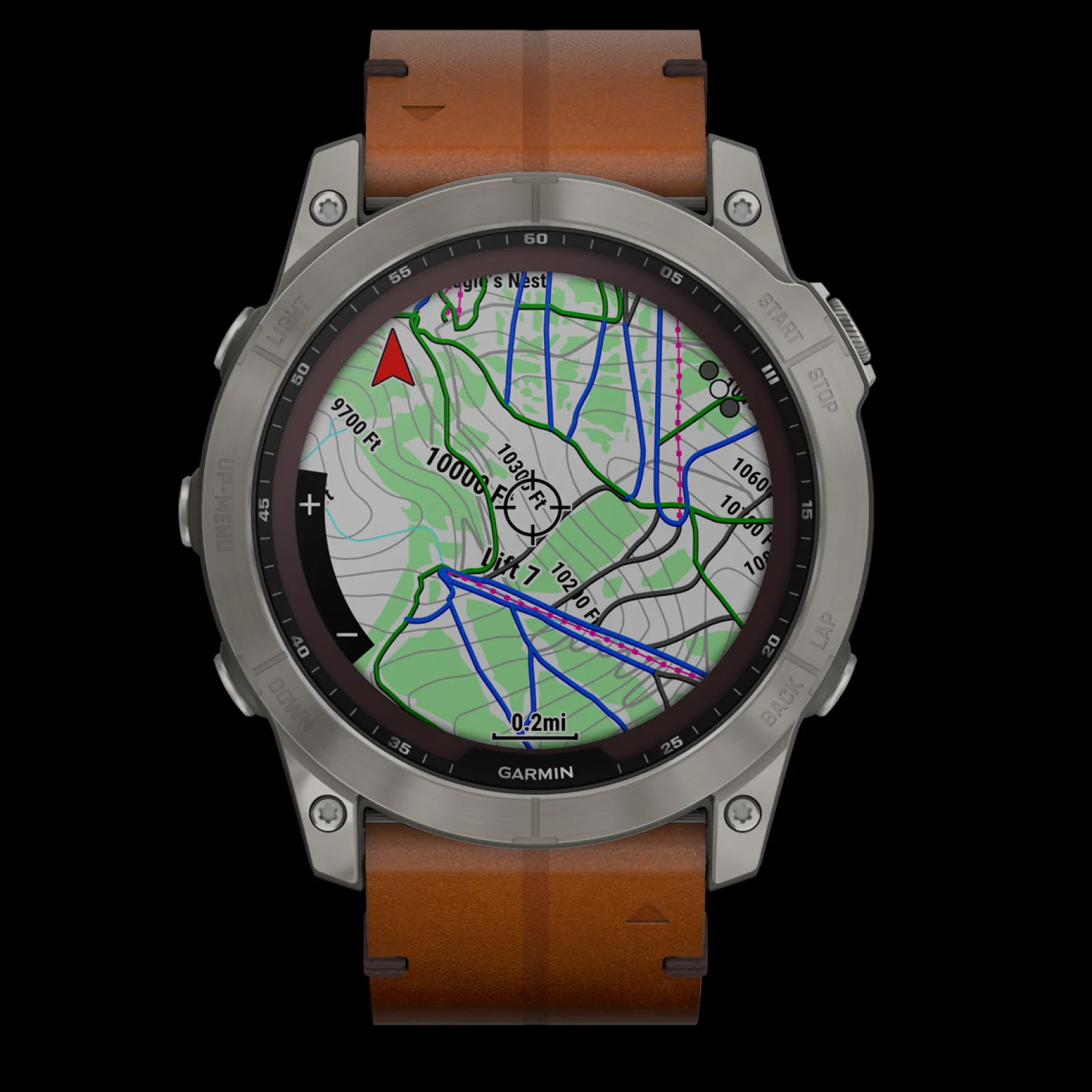 Fenix 7X Sapphire Solar Titanium-Garmin Hot