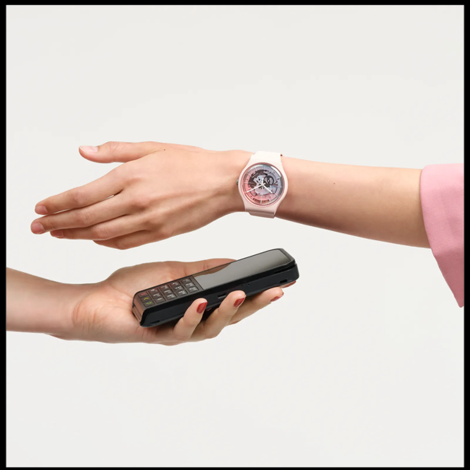Fleetingly Pink Pay!-Swatch Fashion