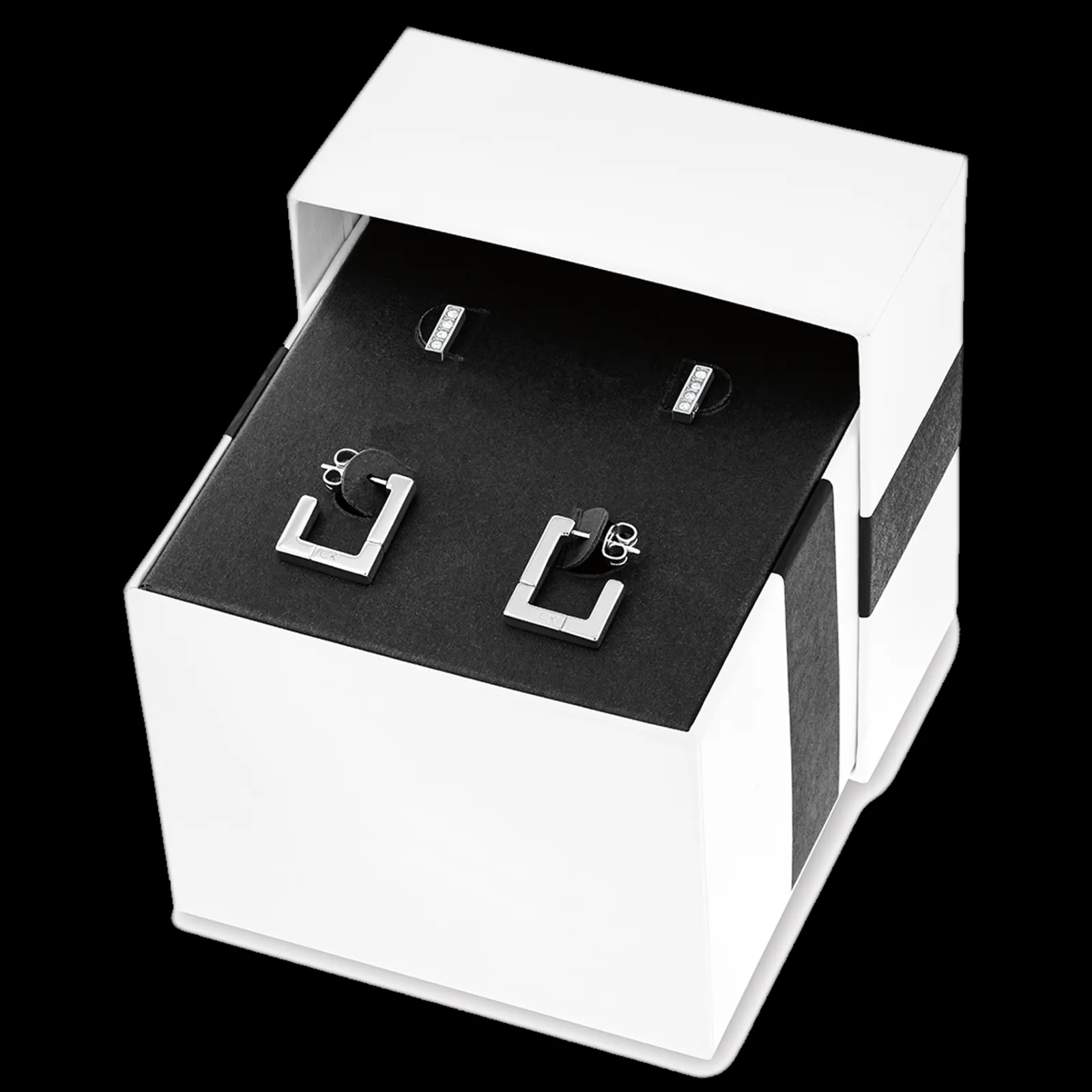 Gift Set Brincos Em Aco Com Cristais-Calvin Klein Jewelry Cheap