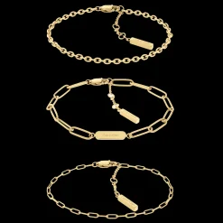 Gift Set Pulseiras Em Dourado-Calvin Klein Jewelry New