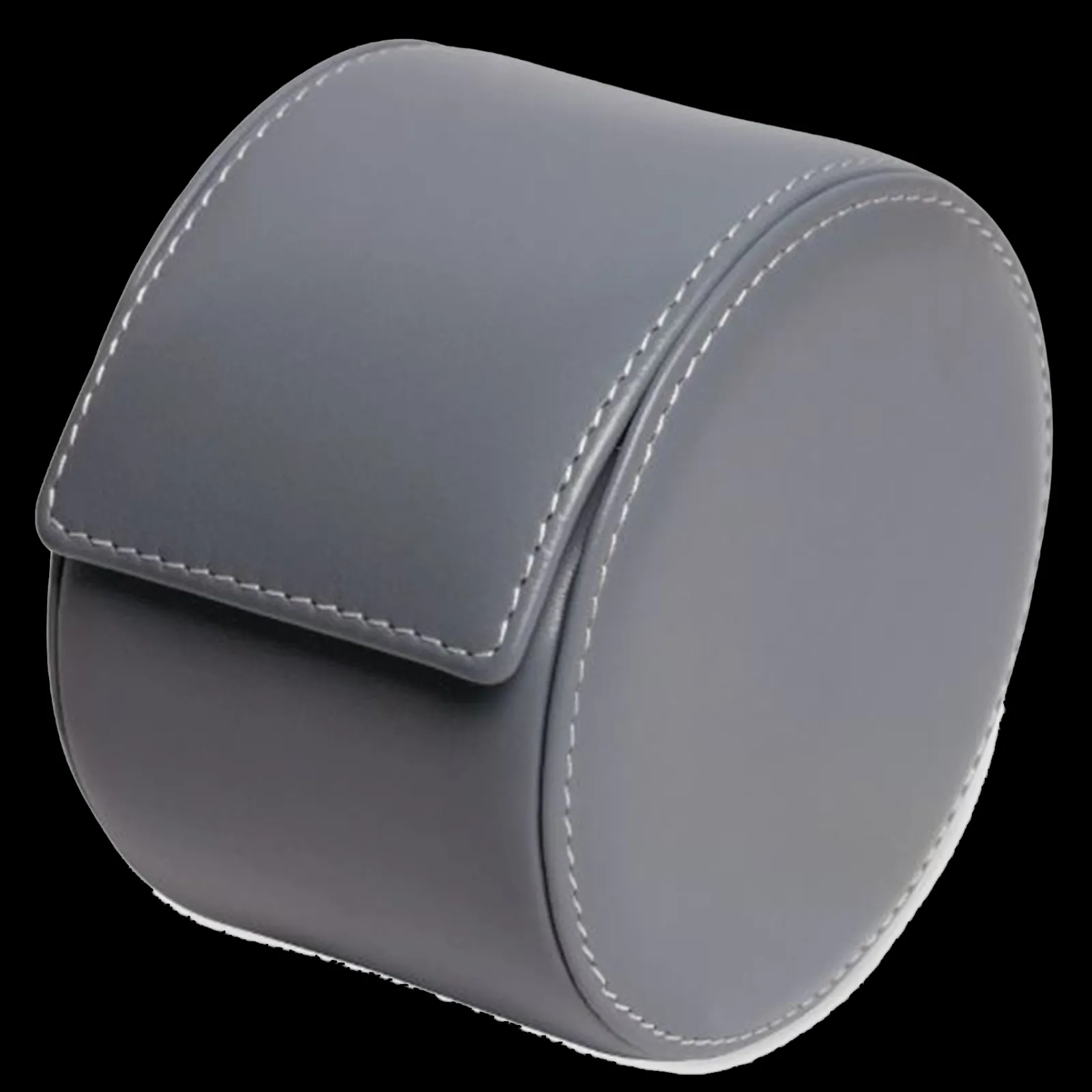Grey Leather Watch Roll-Kross Studio Best
