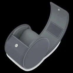 Grey Leather Watch Roll-Kross Studio Best