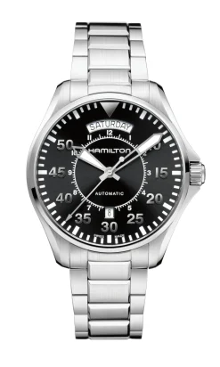 Khaki Aviaton Pilot Day Date-Hamilton Best