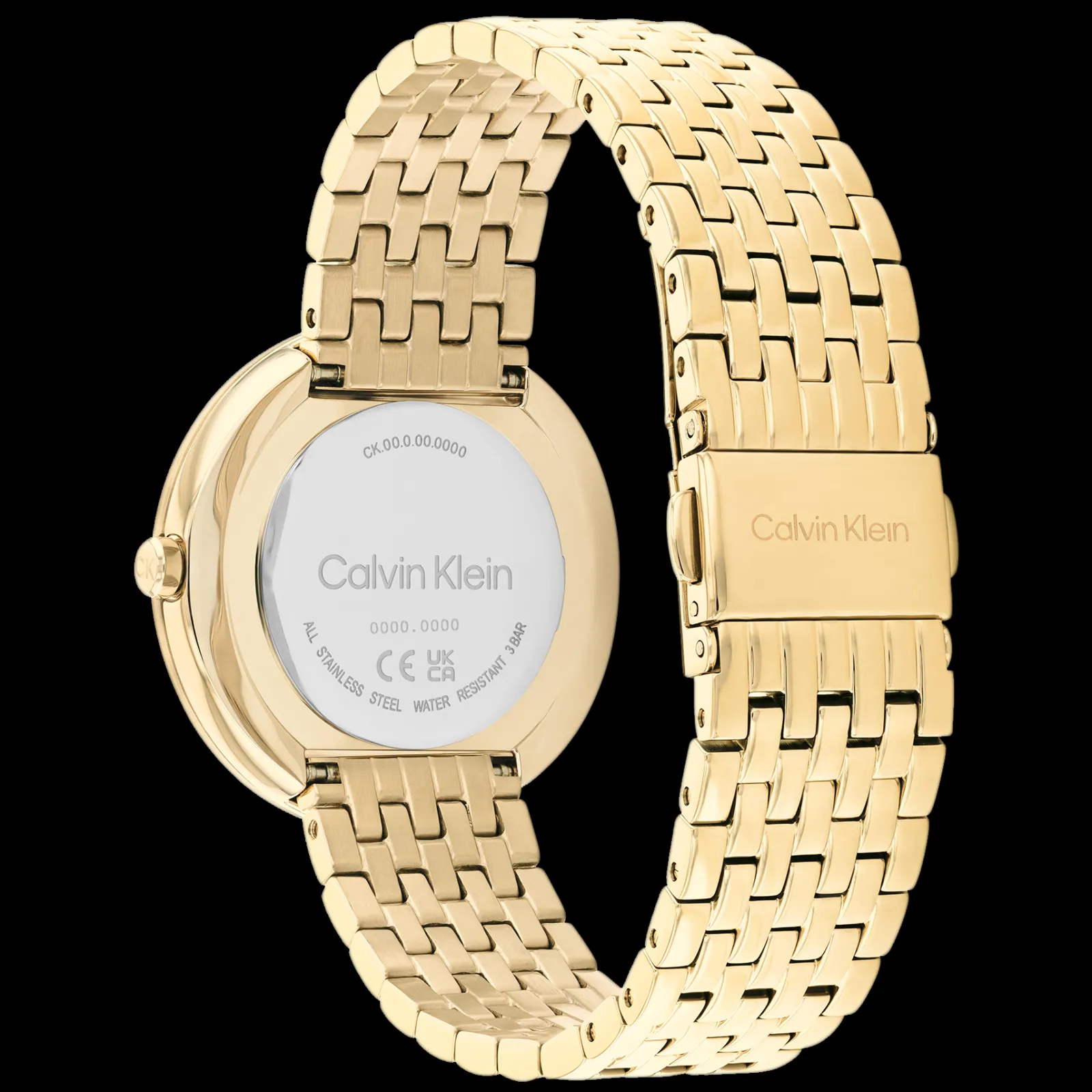 Madre-Perola Dourado Em Aco-Calvin Klein Watches Cheap