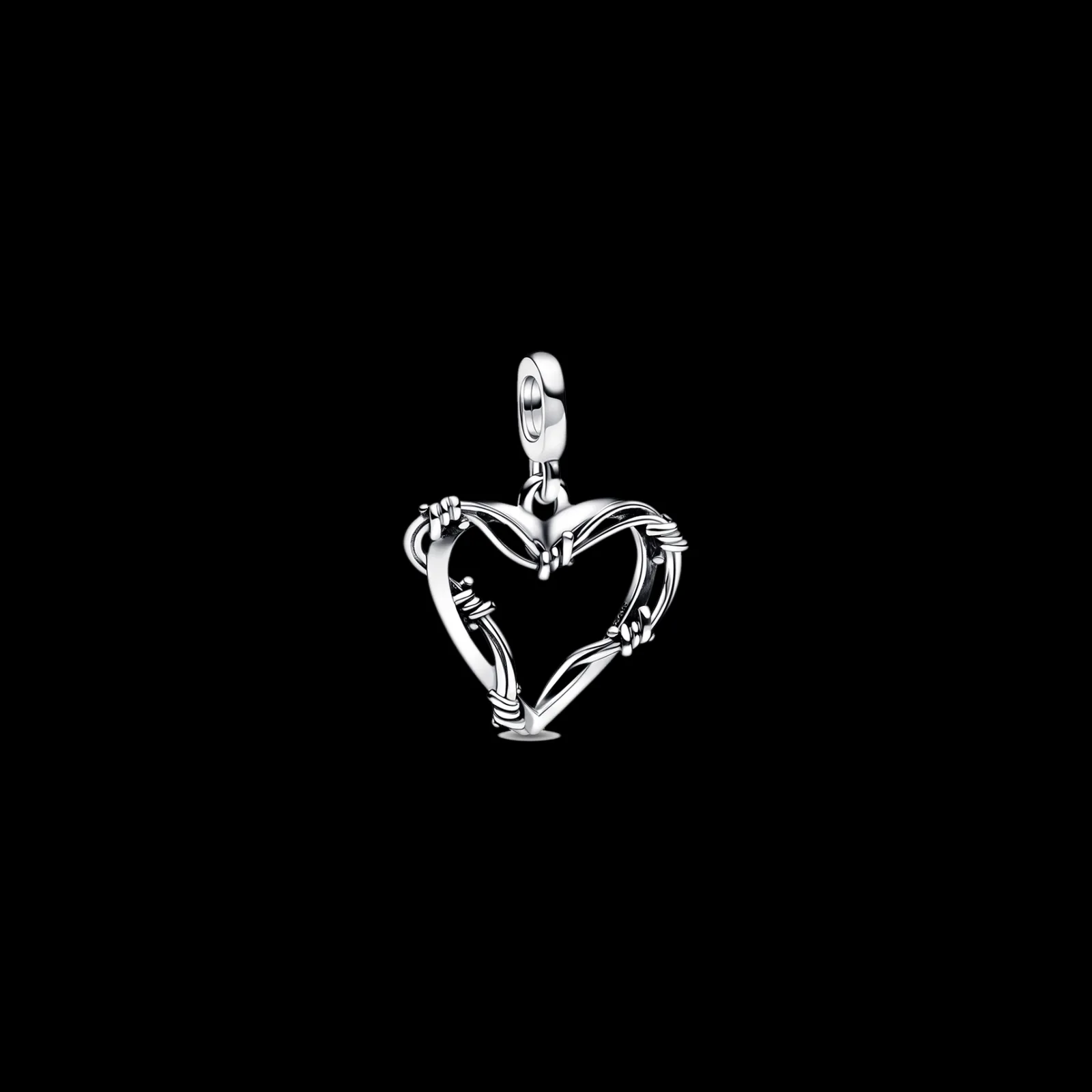 Medalhao Me Wire Heart-Pandora Shop