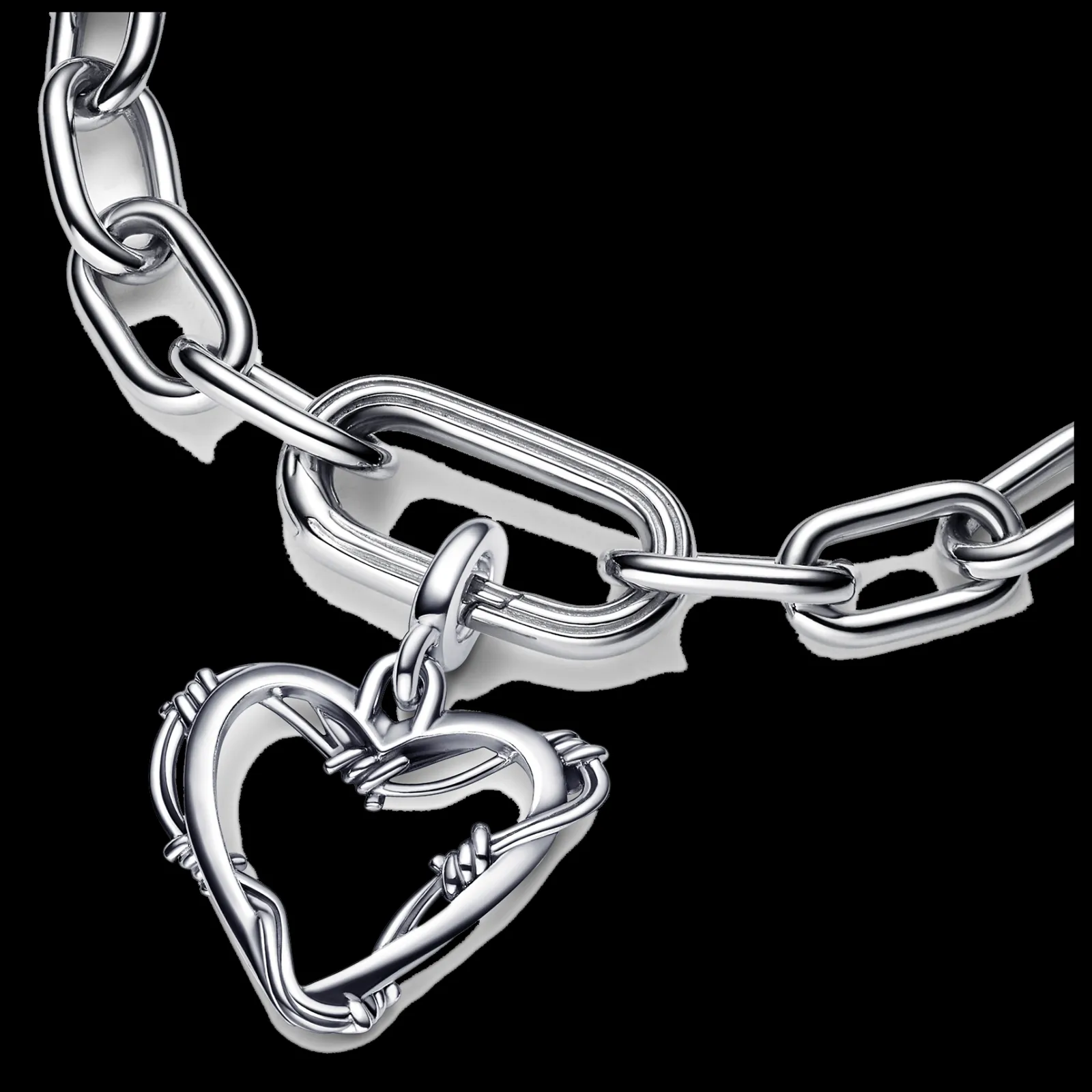 Medalhao Me Wire Heart-Pandora Shop