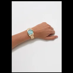 Medium Time Teller Light Gold/Torquoise-Nixon Store