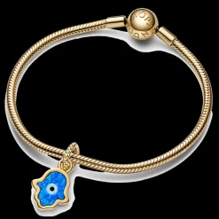 Mini Pendente Hamsa Azul-Pandora Best