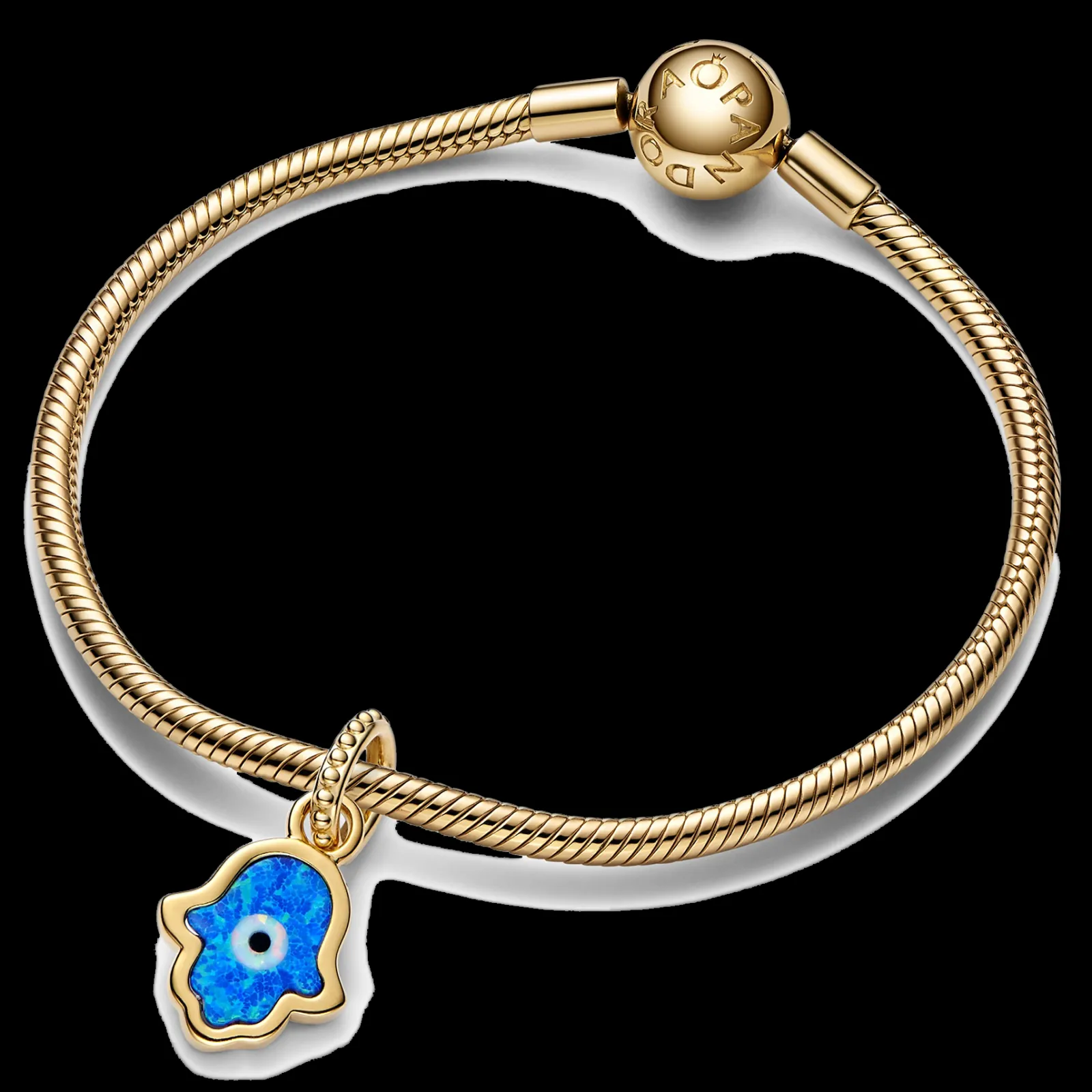 Mini Pendente Hamsa Azul-Pandora Best