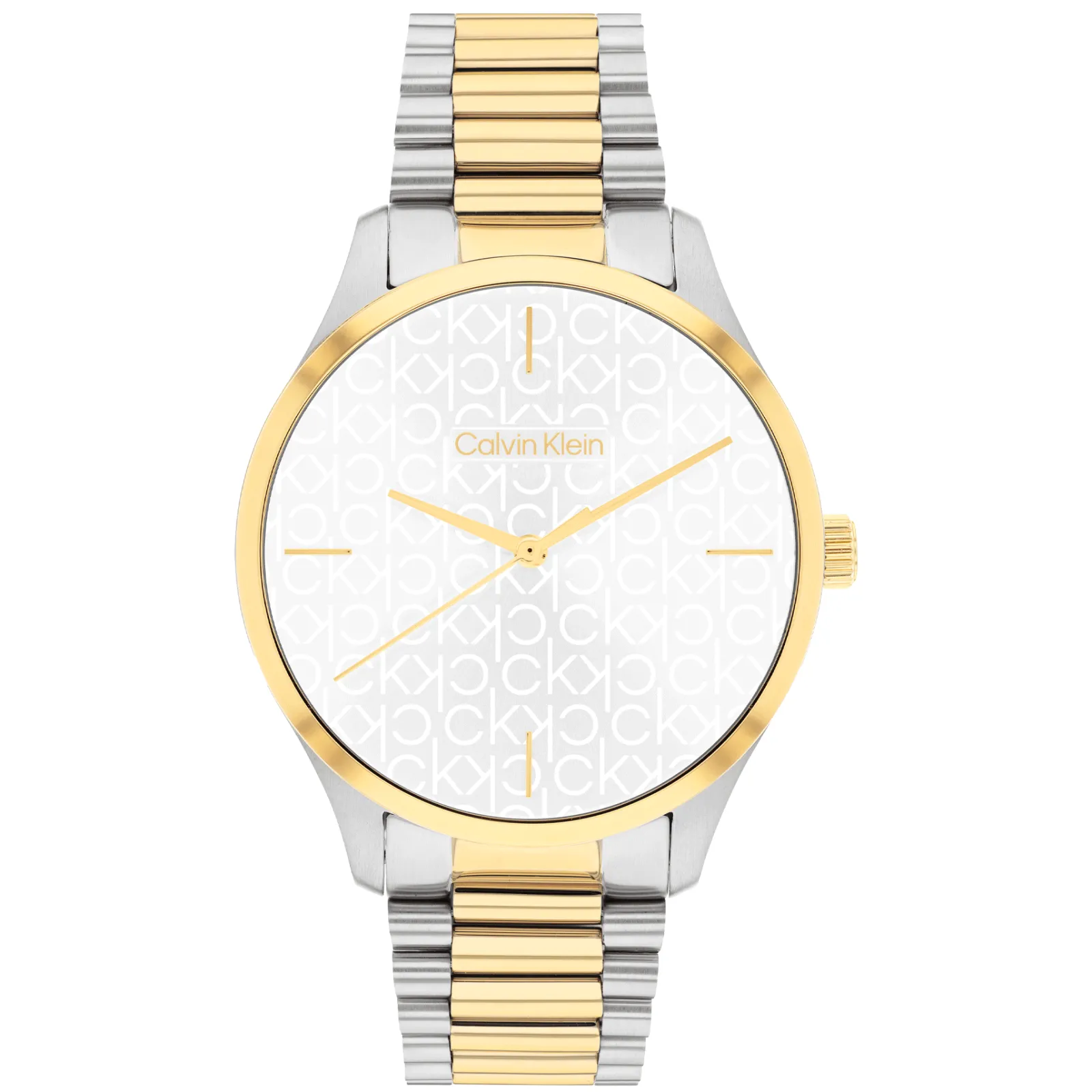 Prateado E Dourado Em Aco-Calvin Klein Watches New