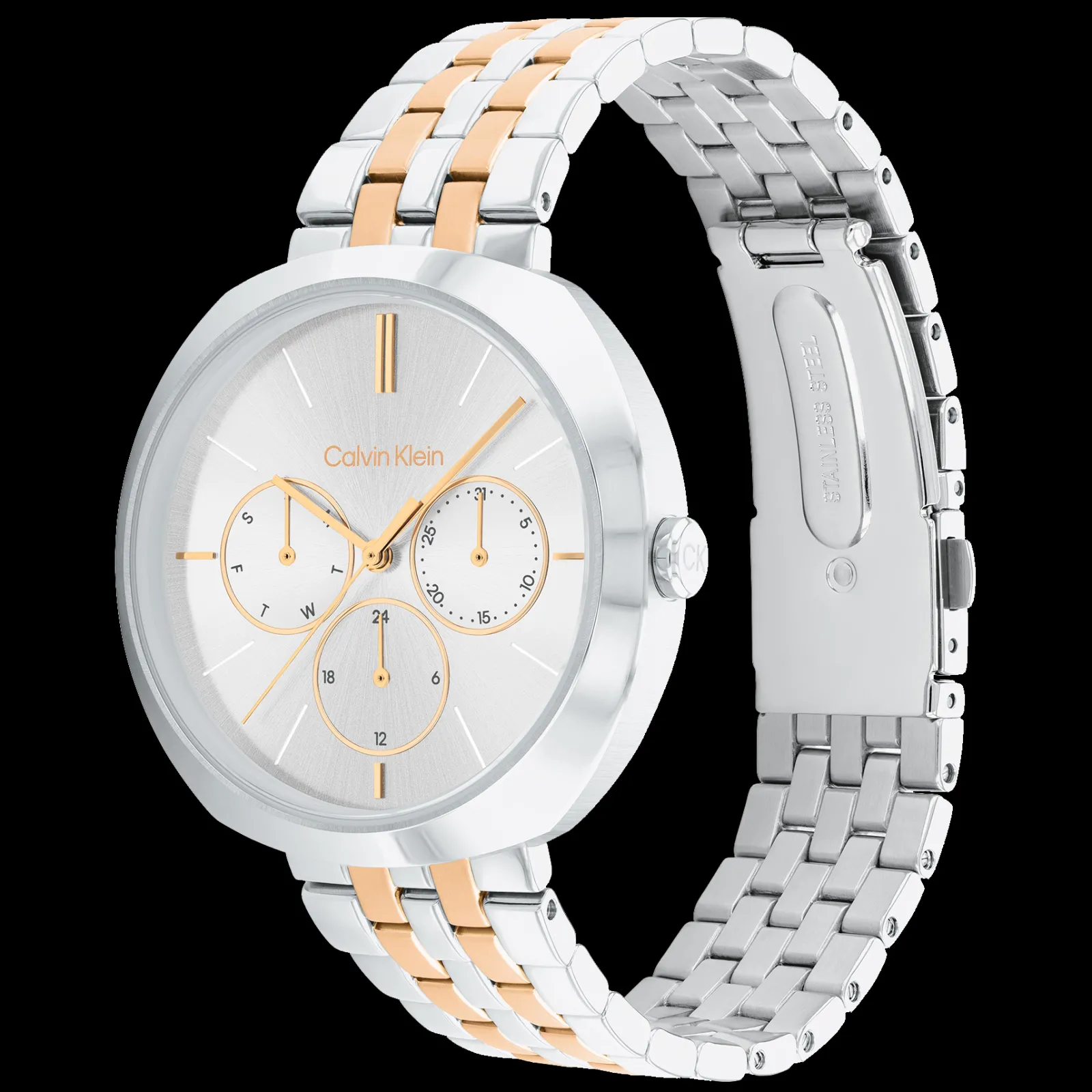 Prateado E Dourado Em Aco-Calvin Klein Watches Shop