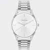 Prateado Em Aco-Calvin Klein Watches Cheap
