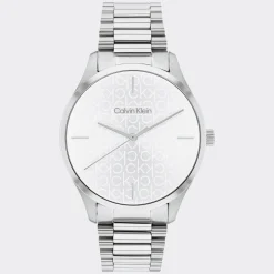 Prateado Em Aco-Calvin Klein Watches Cheap