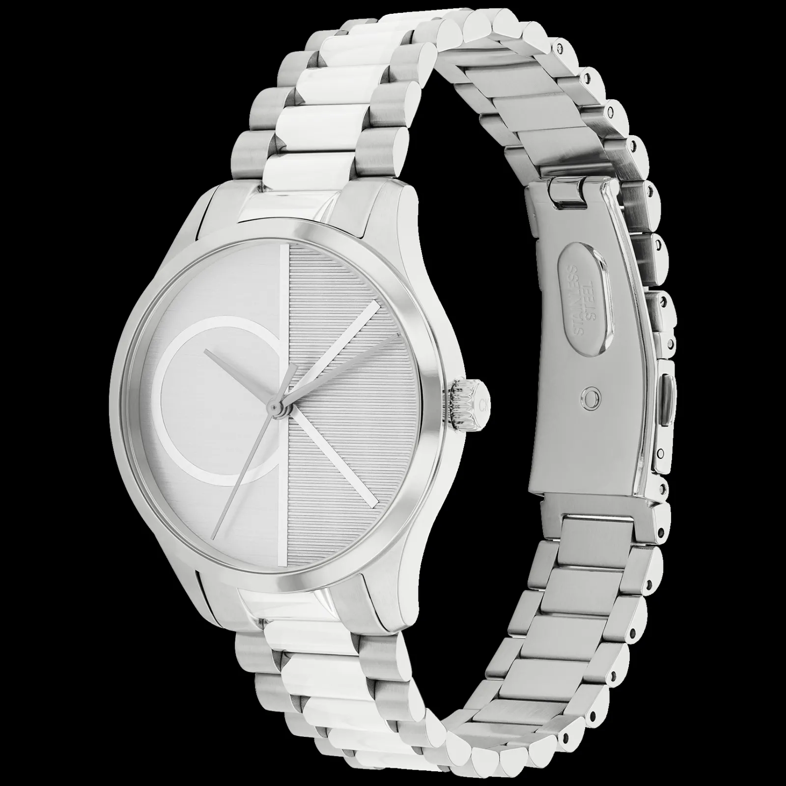 Prateado Em Aco-Calvin Klein Watches Fashion