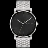 Preto E Aco Em Malha Milanesa-Calvin Klein Watches Fashion