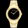 Preto E Dourado Com Cristais-Calvin Klein Watches Shop
