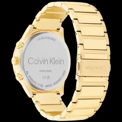Preto E Dourado Em Aco-Calvin Klein Watches New