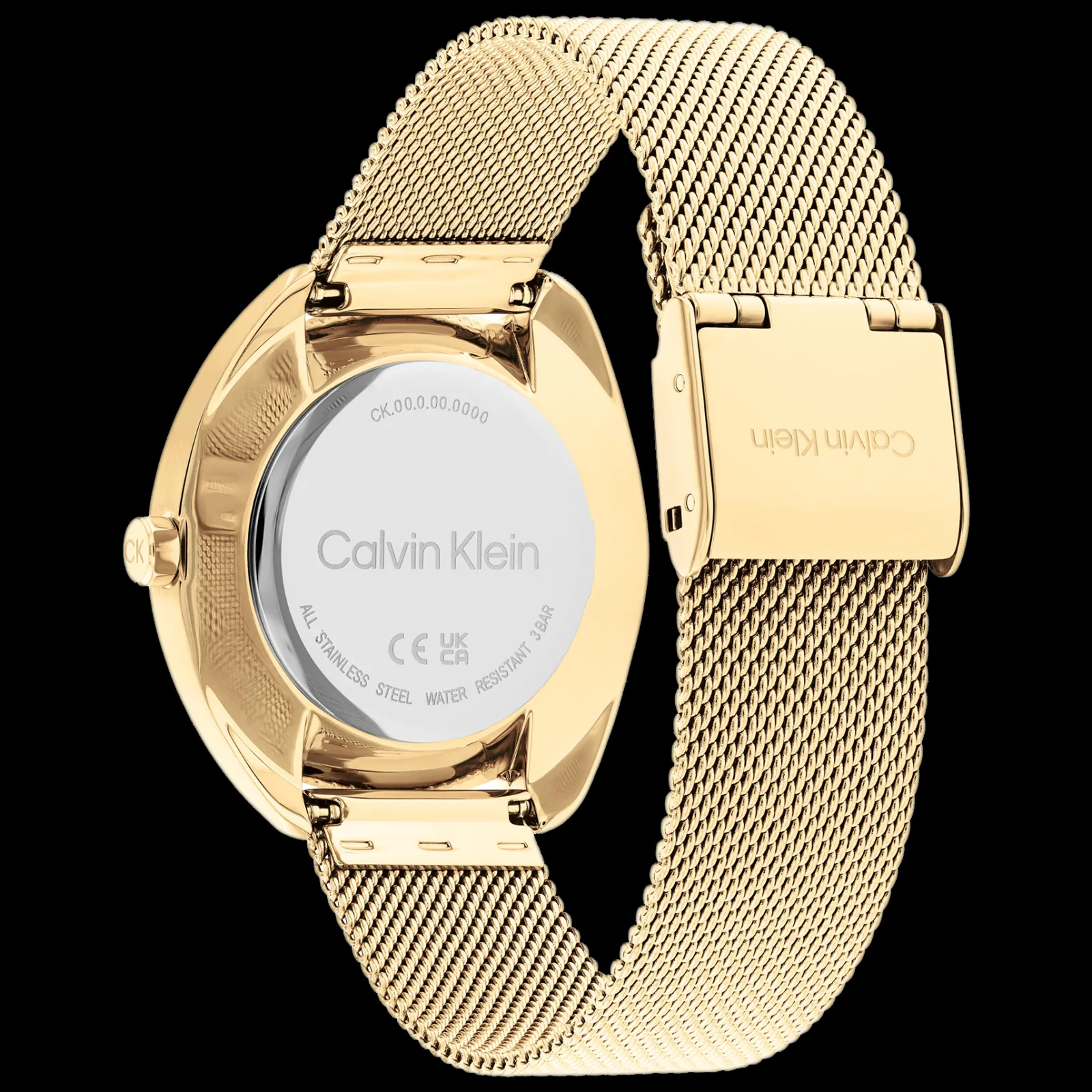 Preto E Dourado Em Malha Milanesa-Calvin Klein Watches Sale