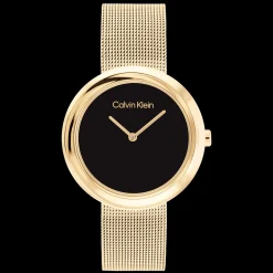 Preto E Dourado Em Malha Milanesa-Calvin Klein Watches Online