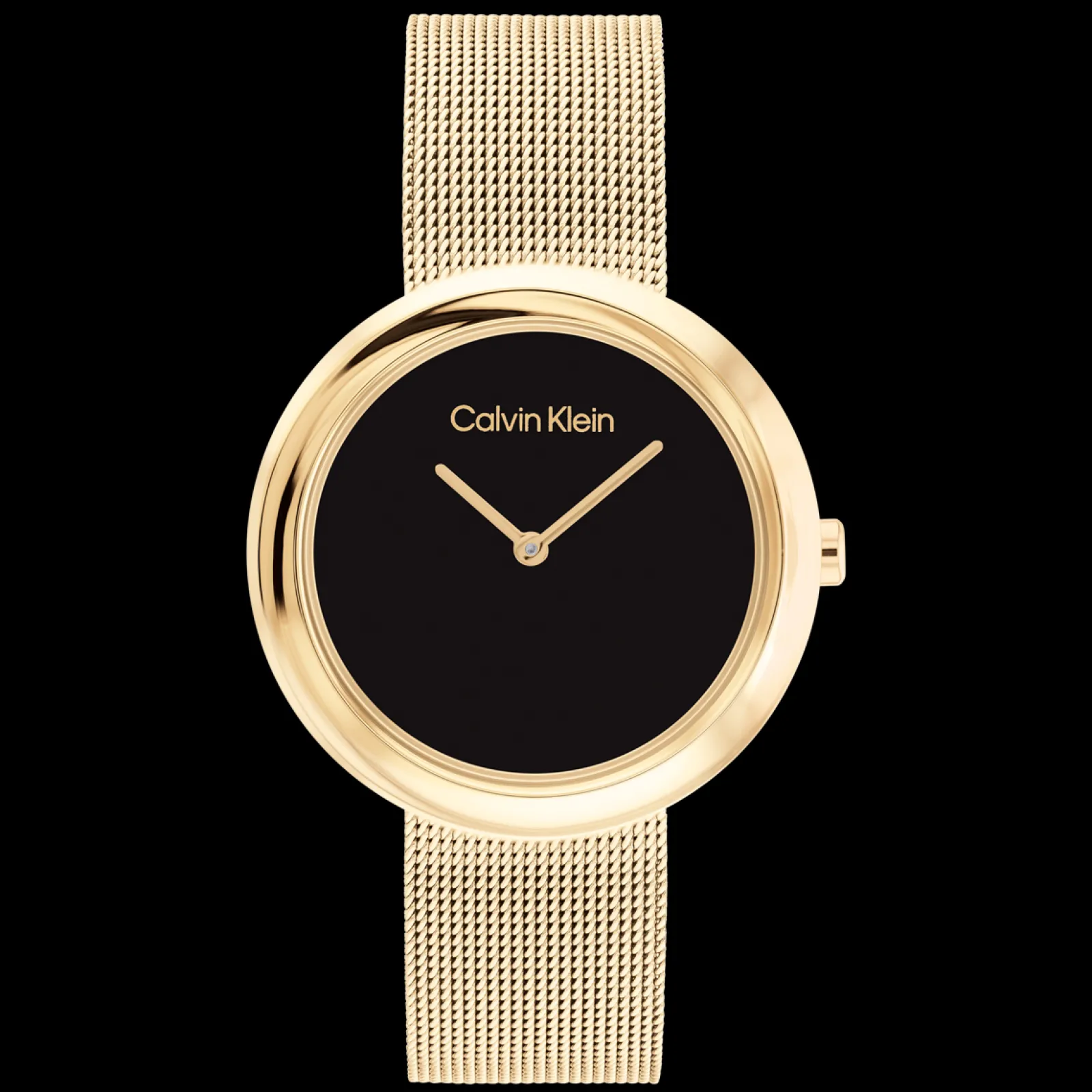 Preto E Dourado Em Malha Milanesa-Calvin Klein Watches Online