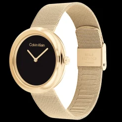 Preto E Dourado Em Malha Milanesa-Calvin Klein Watches Online