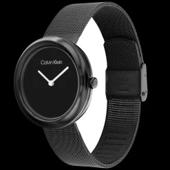 Preto Em Malha Milanesa-Calvin Klein Watches Cheap