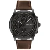 Preto Em Pele Castanha-Calvin Klein Watches Outlet