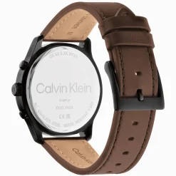 Preto Em Pele Castanha-Calvin Klein Watches Outlet