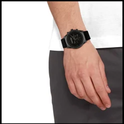 Preto Em Pele Preta-Calvin Klein Watches Outlet