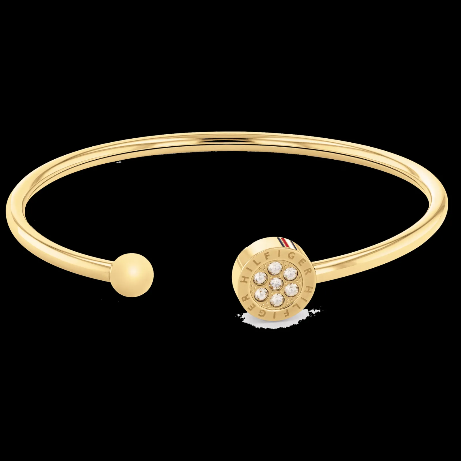 Pulseira Aco Dourado E Cristais-Tommy Hilfiger Jewelry Fashion