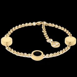 Pulseira Aco Dourado Onix-Tommy Hilfiger Jewelry Clearance
