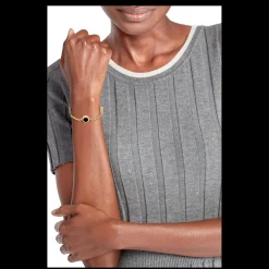 Pulseira Aco Dourado Onix-Tommy Hilfiger Jewelry Clearance