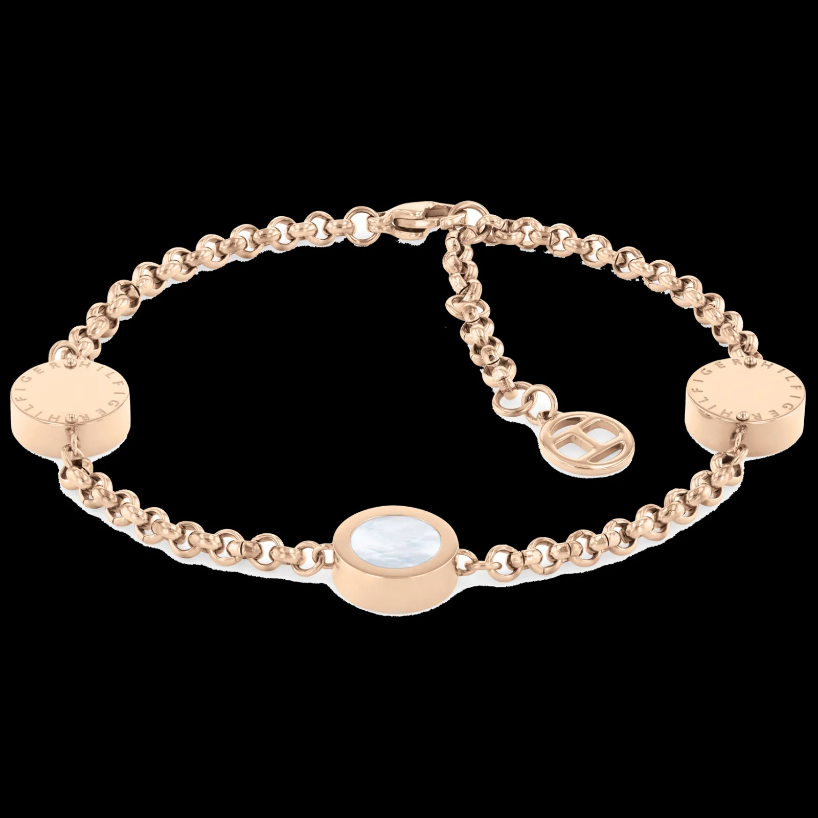 Pulseira Aco Dourado Rosa Madreperola-Tommy Hilfiger Jewelry Store