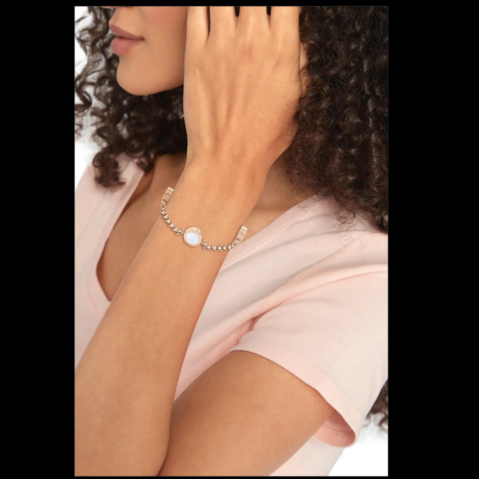 Pulseira Aco Dourado Rosa Madreperola-Tommy Hilfiger Jewelry Store