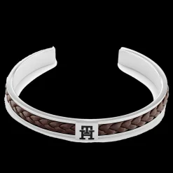 Pulseira Aco E Pele Castanha Ajustavel-Tommy Hilfiger Jewelry Shop