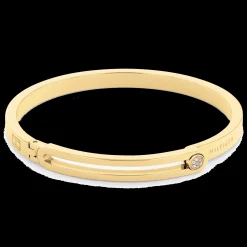 Pulseira Bangle Dourada E Cristal-Tommy Hilfiger Jewelry Discount