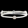 Pulseira Branca C/ Or, Prata E Diamantes-Tirisi Moda Best