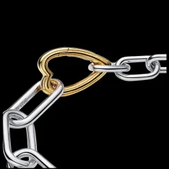 Pulseira Com Elo Dourado-Pandora Fashion