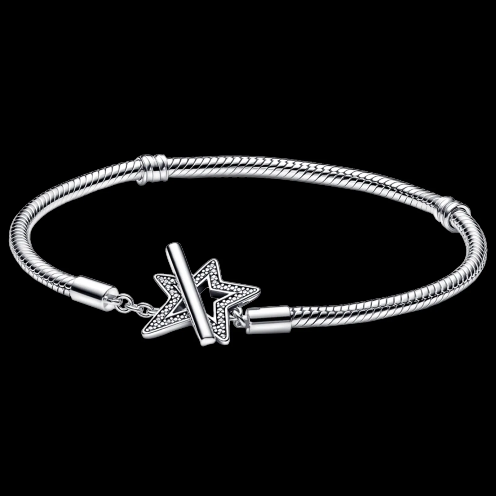 Pulseira Com Estrela No Fecho-Pandora Best