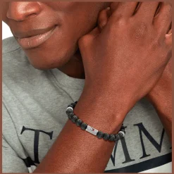 Pulseira Contas Preta-Tommy Hilfiger Jewelry Flash Sale