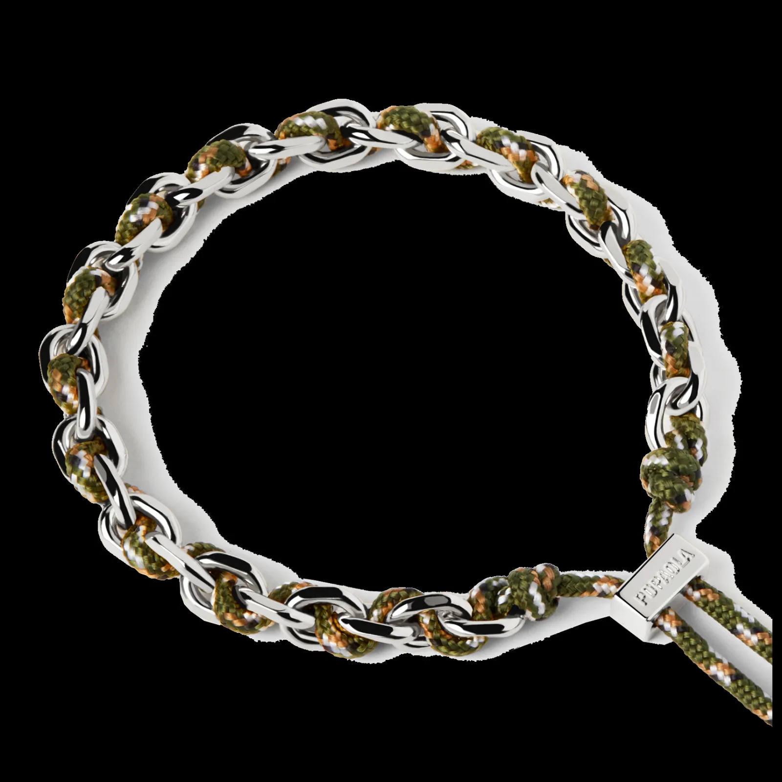 Pulseira Cottage Rope Prateada-PDPAOLA New