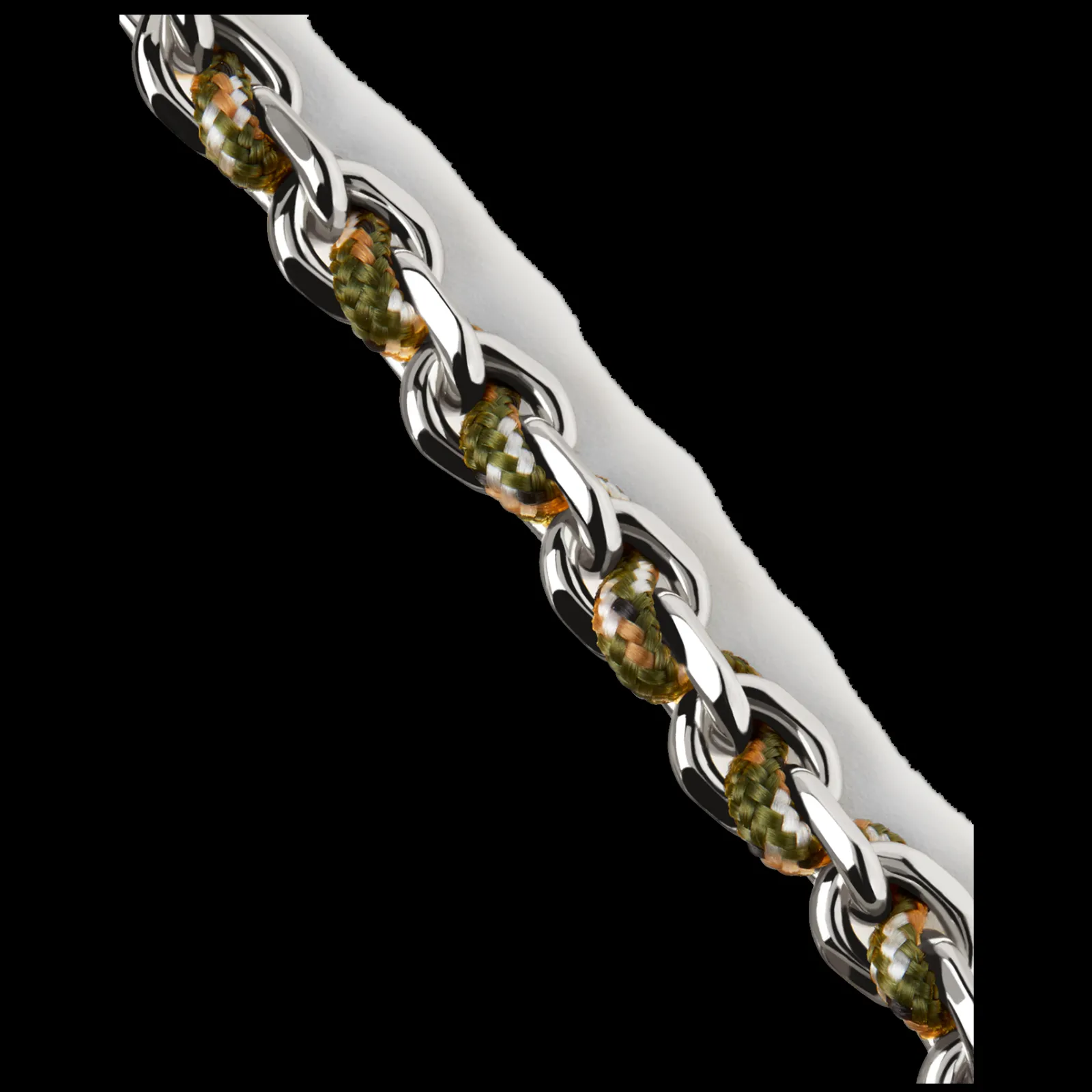 Pulseira Cottage Rope Prateada-PDPAOLA New