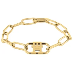 Pulseira Dourada Com Monograma-Tommy Hilfiger Jewelry Clearance