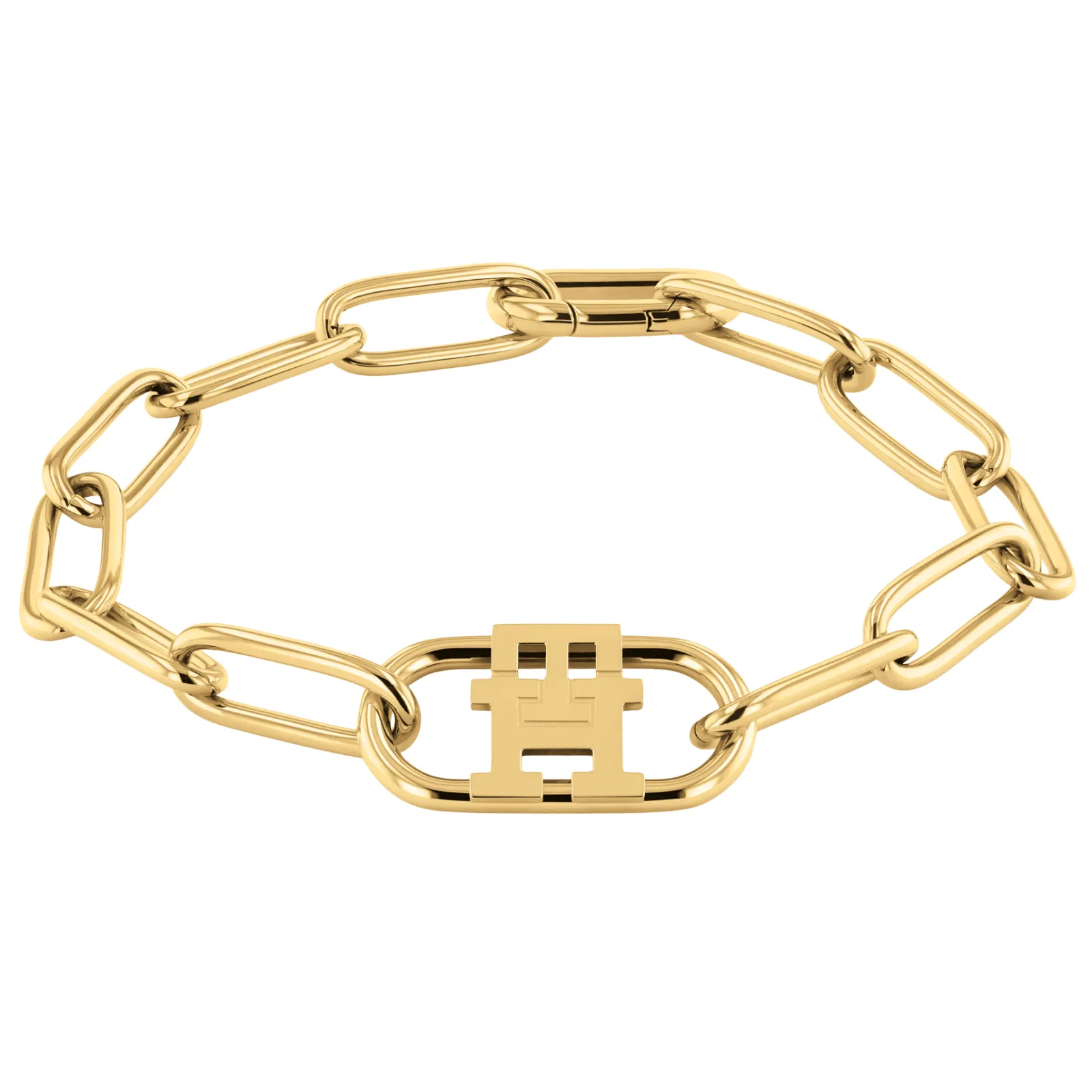 Pulseira Dourada Com Monograma-Tommy Hilfiger Jewelry Clearance