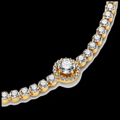 Pulseira Dourada Com Zirconias-Pandora Online