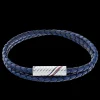 Pulseira Dupla Pele Azul E Aco Iman-Tommy Hilfiger Jewelry New